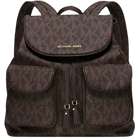 michael kors signature large flap backpack|backpack Michael Kors outlet.